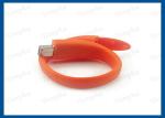 Stylish Wristband Flash Drive Customized Printed Logo Silicone Material