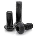 Grade 12.9 Alloy Steel Screws Button Head Hex Drive Screws DIN7983 ANSI