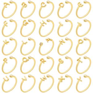 Quality Engagement gold plated initial ring wholesale