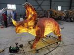 Waterproof Realistic Animatronic Dinosaur Glowing Lantern Dinosaur Sinoceratops