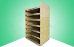 Heavy Duty 7 Shelf Cardboard Display Stands For Toys , Cardboard Advertising