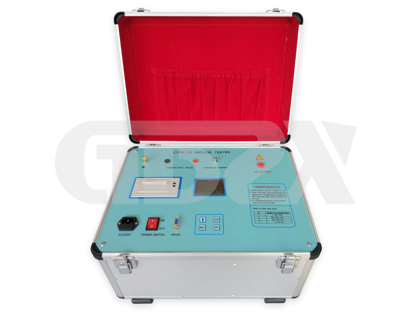 Vacuum Interrupter On Site Vacuity Measuring Tester , HV Vacuum Circuit Breaker Test Set Easy Carrying