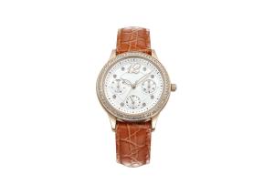 Quality Water Resistant Female Leather Watches Stainless Steel Material With Customized Logo wholesale