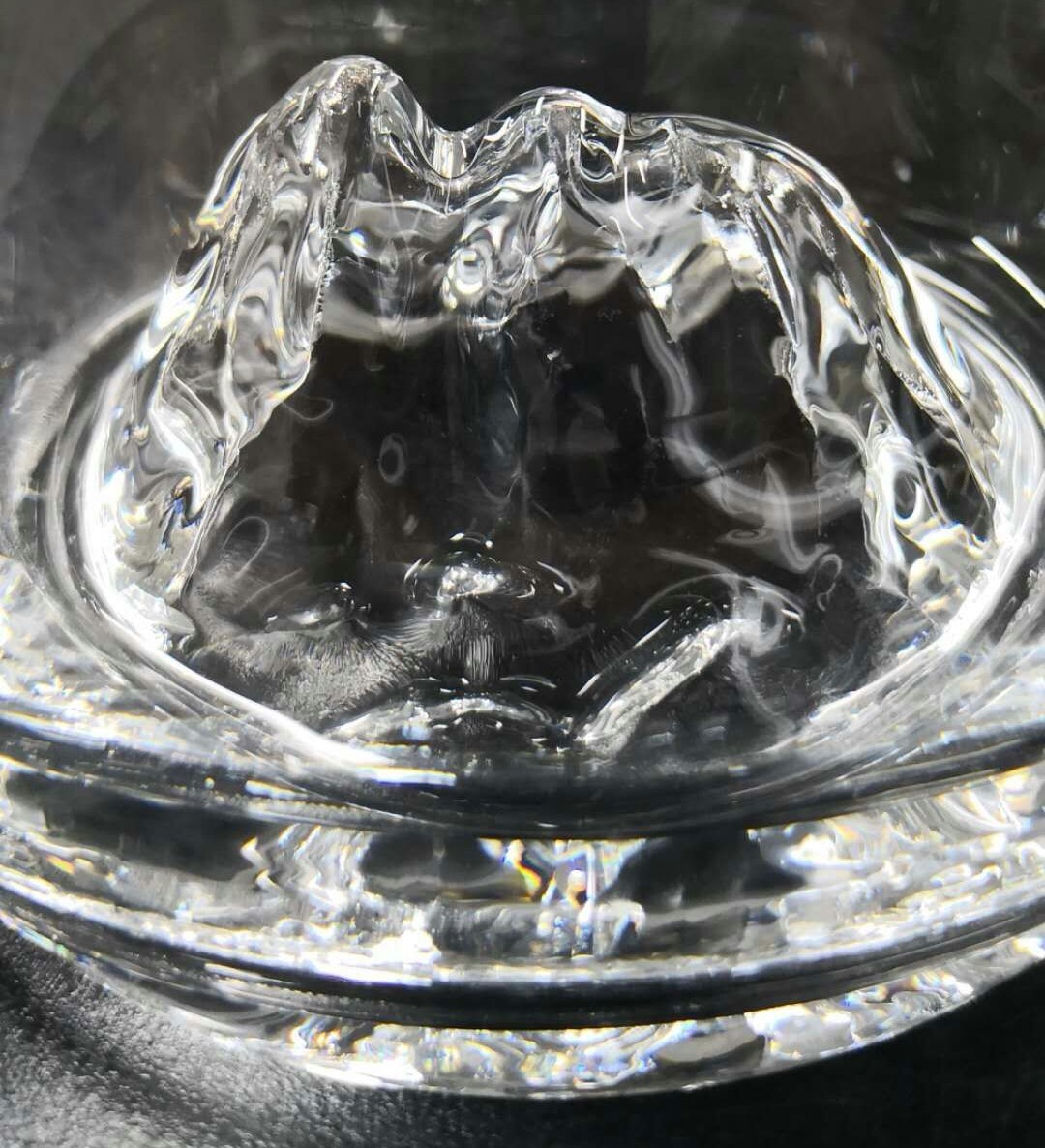 14 Oz Whiskey Glasses With Creative Ice Montain Bottom
