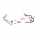 Wholesale Fashion Body Jewelry L Shape Stainless Steel Piercing Jewelry Ring