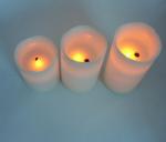 Realistic Laser Wax Flameless LED Candle Remote Control 3*AAA Batteries