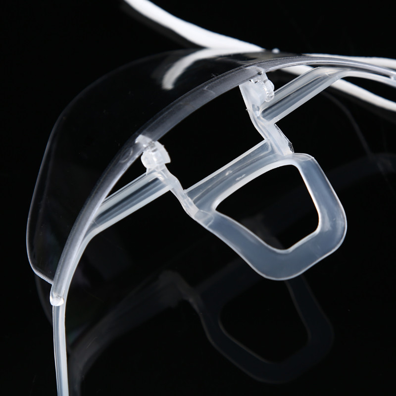 Slipping Resistant Transparent Plastic Face Mask For SPA