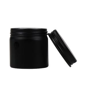 Quality PASSEN Screw Lid 100ml Aluminium Tins Lightweight Black 8oz Candle Tins wholesale