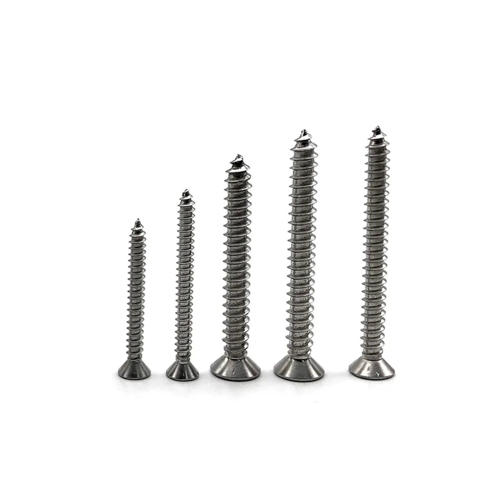 Stainless Steel Zinc Plated Roofing Concrete Screws Pan Head Stainless Steel Fasteners