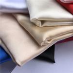 100% Polyester Sateen Cloth Side To Side Stretch and Shiny Satin Fabric for Lady
