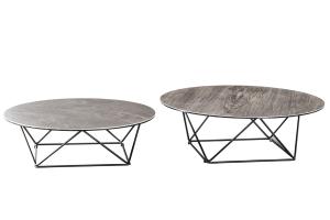 Quality Rectangle Artistic Coffee Tables , Tempered Glass Coffee Table Black Leg wholesale