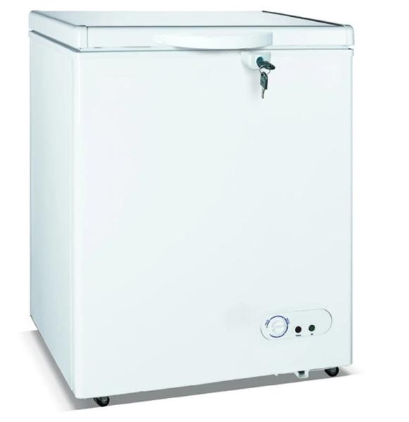 200L Top Open Single Solid Door Commercial Freezer, Chest Freezer Removable