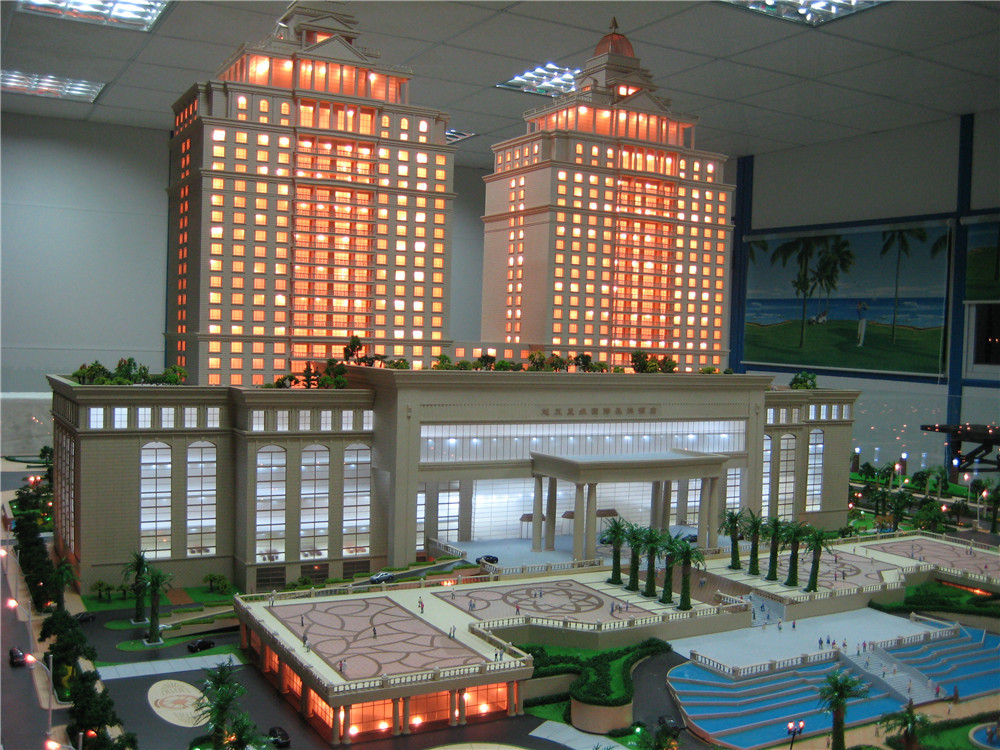 Physical Miniature Building Models Travel Case Packing Rendering Color