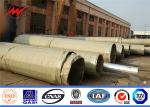 6-18m Hot Galvanized Steel Power Metal Pole For Transmission Line Steel Electric