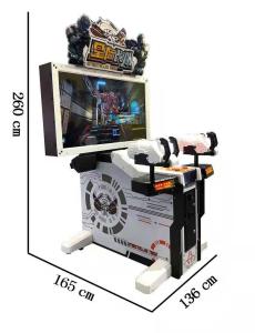 Quality Indoor Stereoscopic Video Double Shooting Arcade Machines Coin Operated Game Simulator wholesale