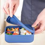 Silicone Bento Box for Kids, Toddlers and Adults - Microwave, Dishwasher,