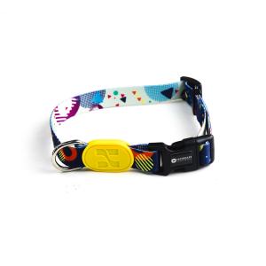 Quality Soft Adjustable Wide Reflective Dog Collars With Name Plate Tag wholesale