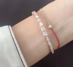 Elegant i 18k Gold Serpenti Viper Bracelet White MOP Natural Diamonds Real Gold