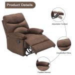Multifunctional Electric Massage Sofa And Reclining Chair Leather Upholstery