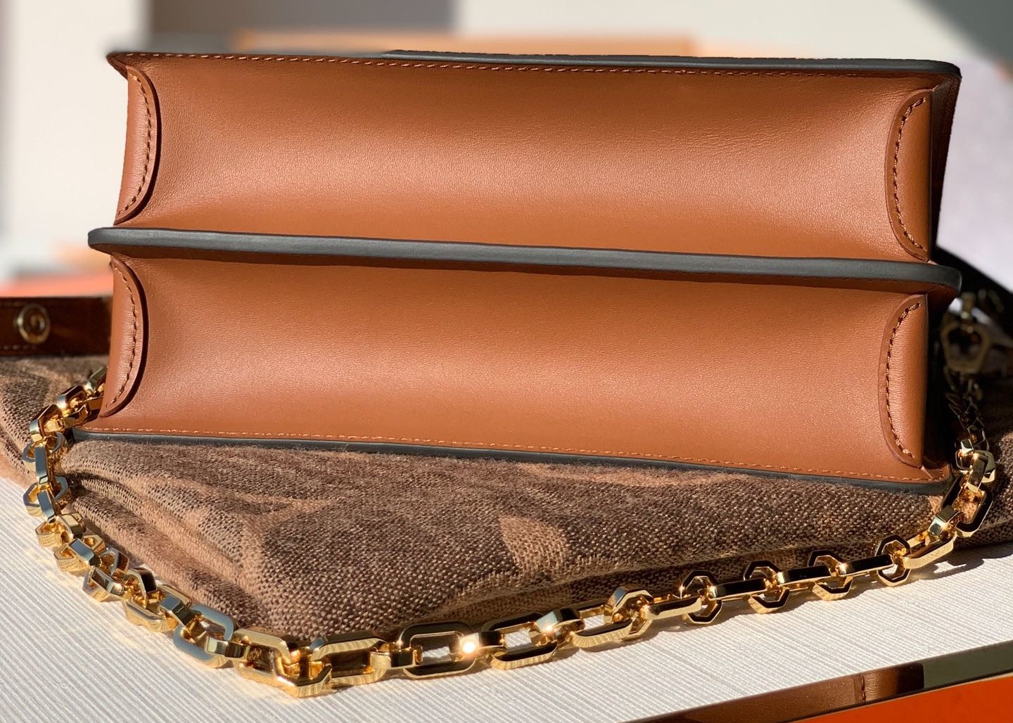 Brown Monogram Crossbody Bag