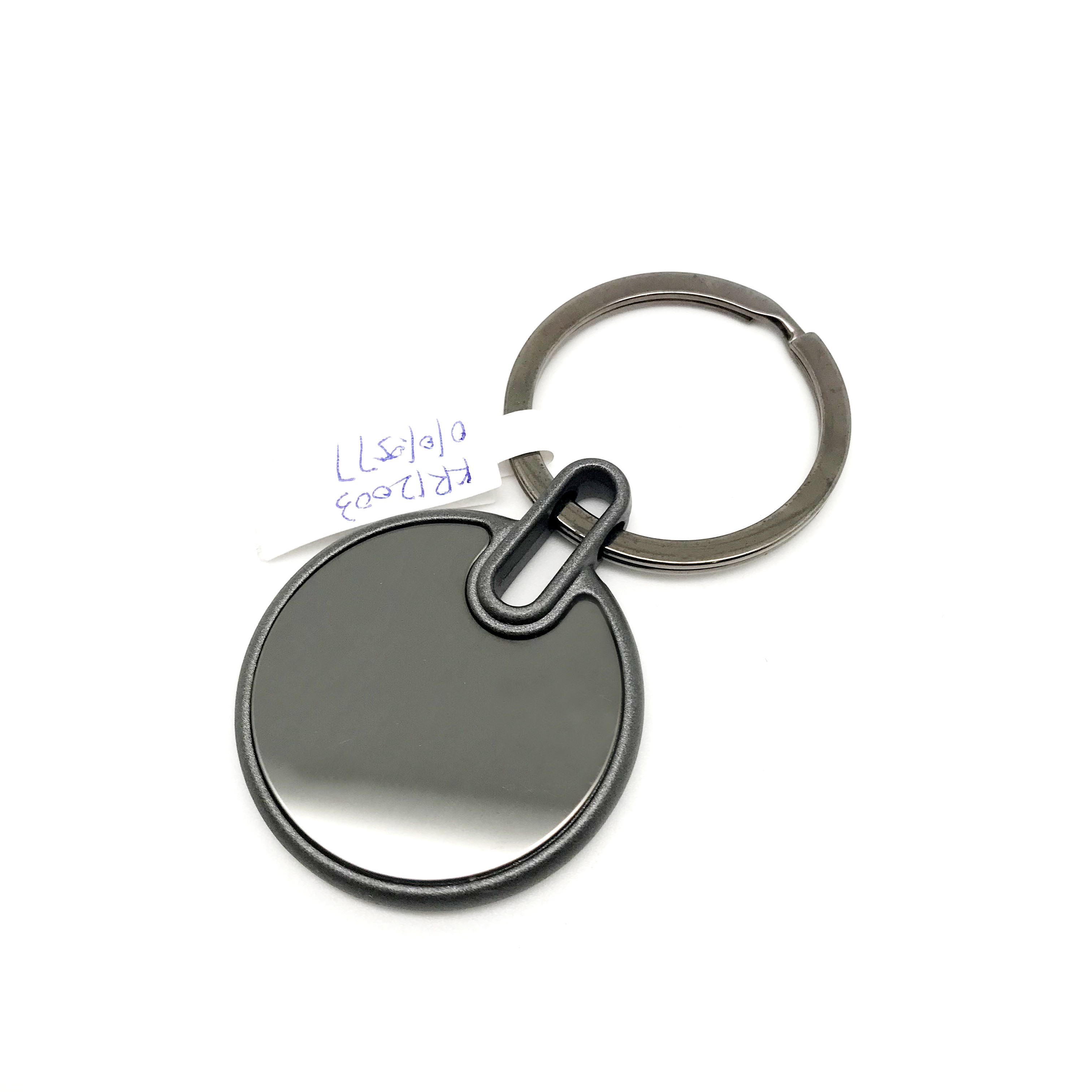 Individual Polybag Metal Keychain Holder with Customized Logo for Business Partners