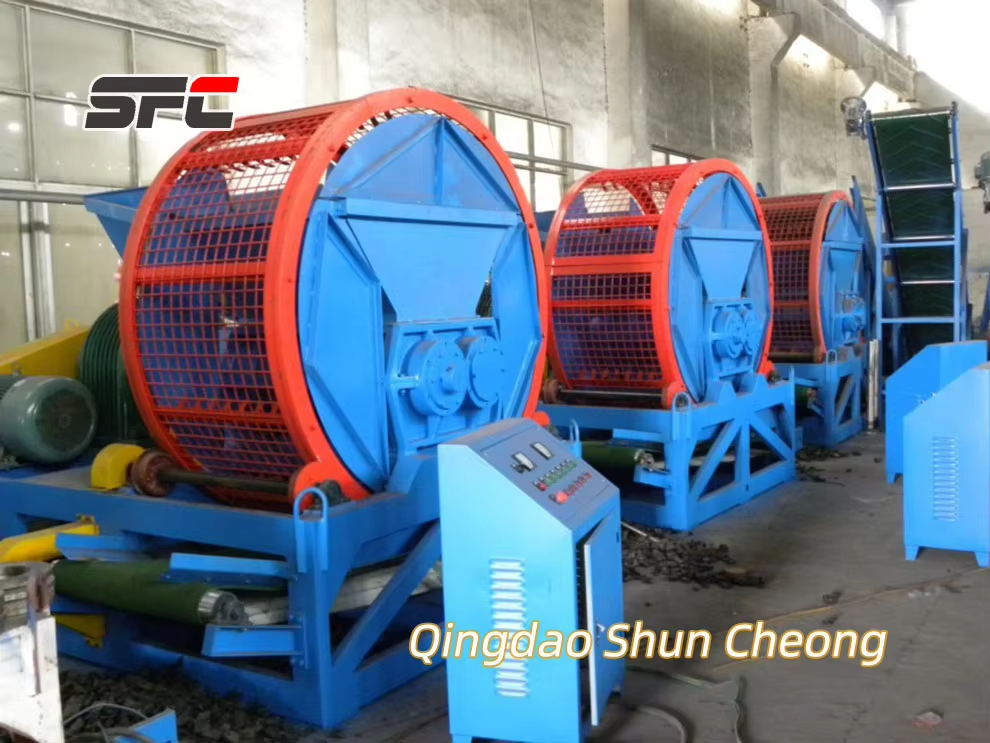 SFC High-Performance Waste Tire Crusher for Efficient Rubber Recycling CE Certified ZPS-1200
