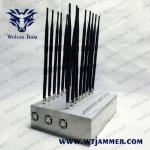 3G 4G 16 Antennas Adjustable Signal Jammer 50m GPS WIFI