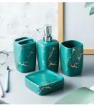 Custom Luxury Ceramics Bathroom Accessories , Marble Bathroom Sets For Home