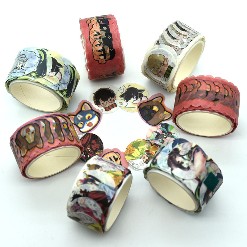 Custom Printing Japanese Anime Loverly Washi Tape Stickers Washi Tape