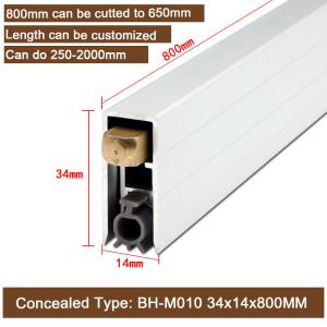 Quality 650mm Concealed Automatic Door Bottom Seals Heavy Duty Aluminium Weatherstrips wholesale