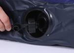 Travel Camping Low Air Mattress Blue Color Flocked Surface 13 . 6KG Gross Weight