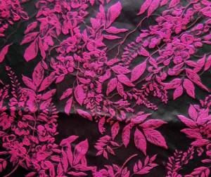 Quality Upholstery Fabric Jacquard Yarn-dyed Leaves H/R 25.0cm 340T/100% P/150gsm wholesale