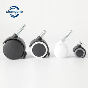 Quality Black Nylon Carpet Casters On Hardwood Threaded Wheels 2 Inch wholesale