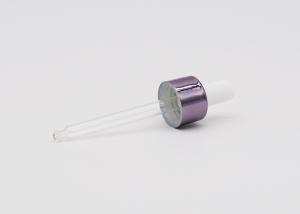 Quality Aluminum Purple Dropper 18 Mm Essential Oil Pipettes For Skin Care Oil wholesale