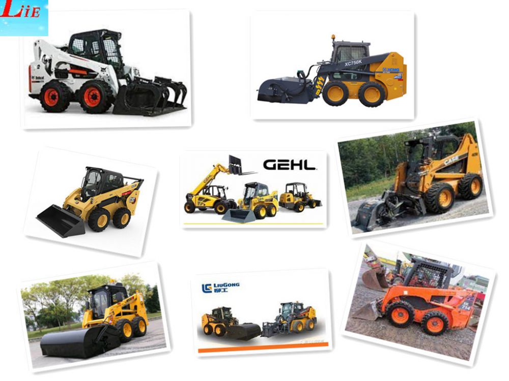 Household Machinery Wheel Backhoe Mini Skid Steer Loader for Push Snow Small Machine