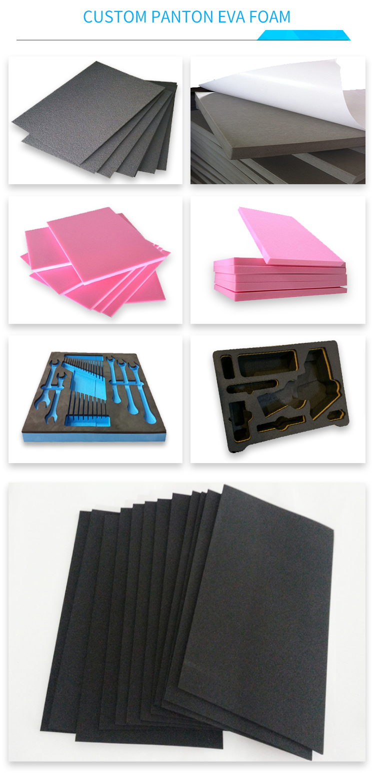 Quakeproof Die Cutting Materials EVA Conductive Fiber Foam Lining 0.15mm Thickness