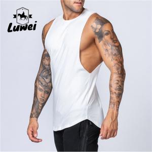 Quality Sleeveless Men Workout Tank Top Cutout Hollow Bodybuilding Gym Tank Top wholesale