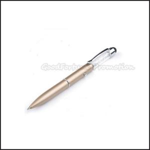 Quality Hot Sale high quanlity Promotional printed logo touch iphone pen with light gift wholesale