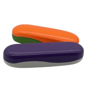 Quality Stainless Steel Shell Vegan Leather Hard Eye Glasses Case wholesale