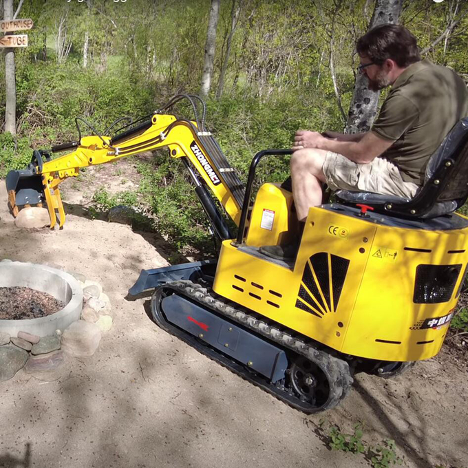 CE EURO5 Engine Mini Excavator ZM10 Compact Mini Digger 360 Rotate