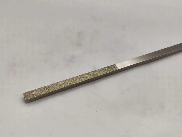 Rectangle Electroplated Diamond Hand File Length 220 Diamond Grit Number 120/