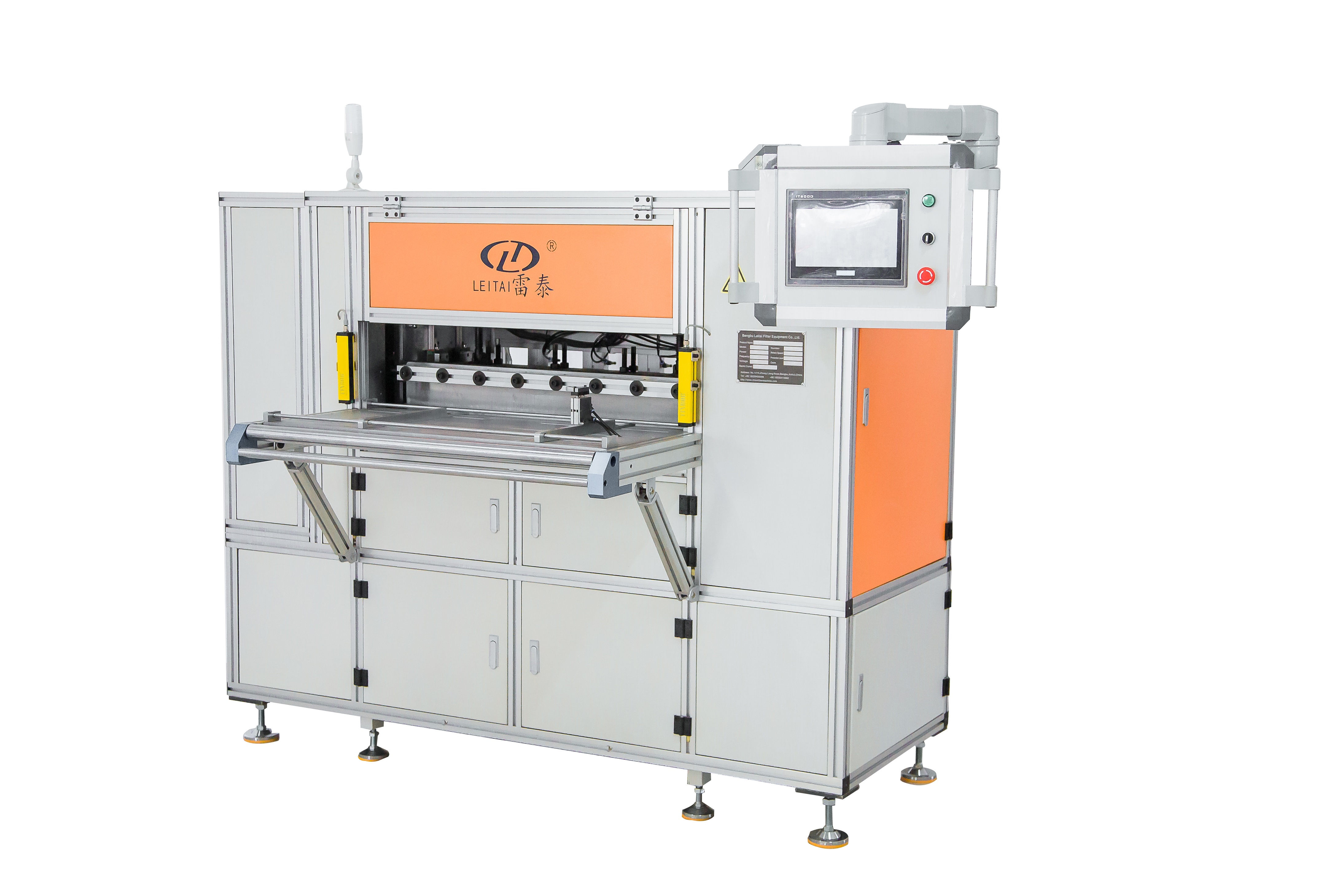 Computerized HEPA Filter Pleating Machine 1KW Knife Paper Pleating Machine 1300mm Working Width