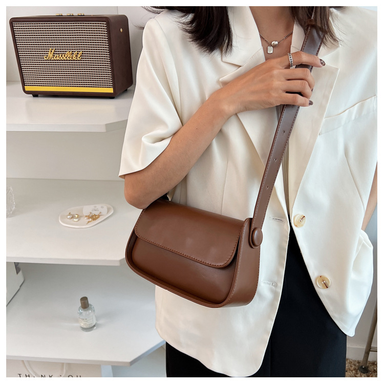 Main Material PU Women's Satchel Brans Handbag Fashion Luxury Shoulder Bag for Dating