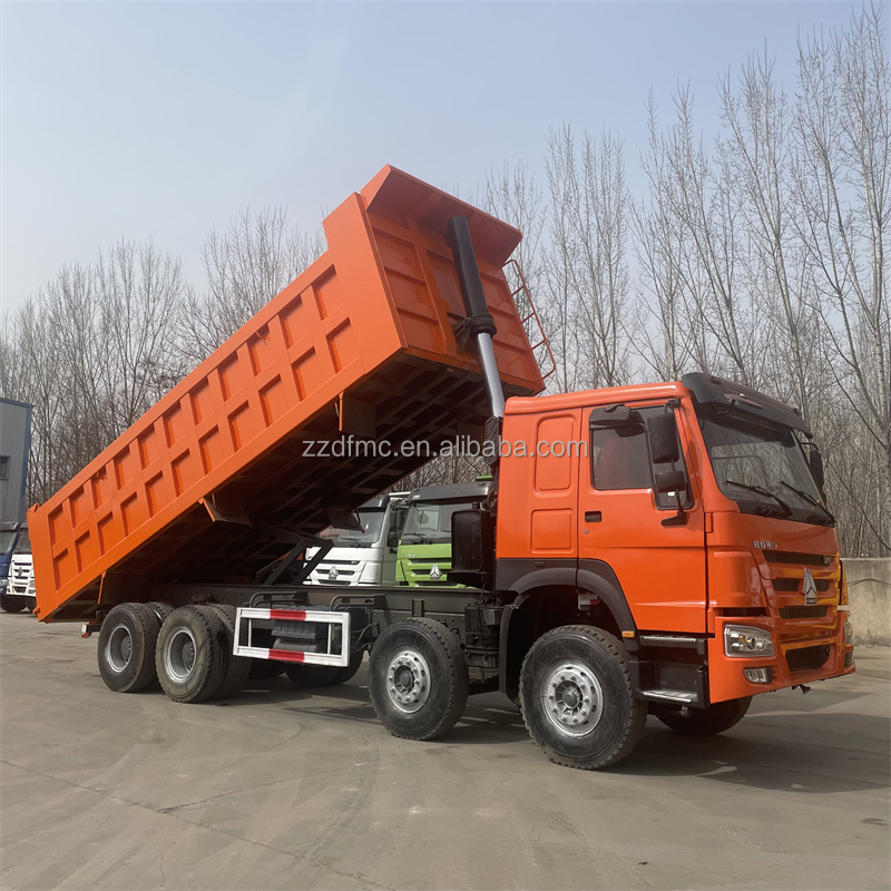 40 ton 12 tyres Howo 8X4 336HP 371HP 420 HP Second Hand Tipper Truck with Consumption