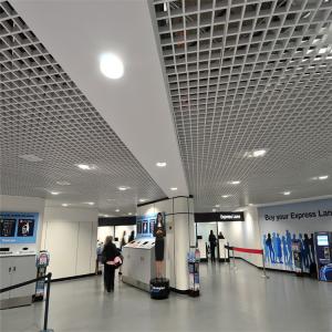 Quality Suspended 200x200mm Open Cell Ceiling Panels 40mm High PVDF Painting wholesale