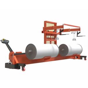 Quality Textile Beam Gating Trolley Warp Beam Handling System Twin Hydraulic Beam Lifter wholesale