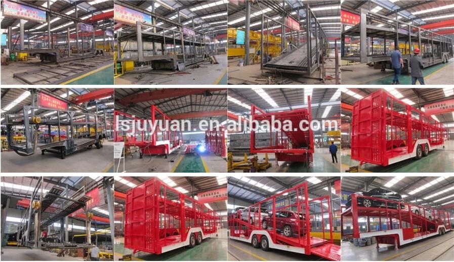 2 Axles Hydraulic Lifting Double Floors Car/SUV Hauler Truck Trailer for Cars Carrier