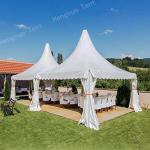 White High Peak Top 20x20 Ft Party Pagoda Marquee For Outdoor Events