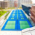 Quick Installation Sustainable Prefabricated Acrylic Surface Basketball Court