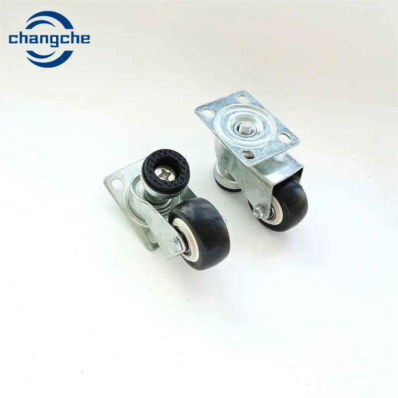 TPR PP Industrial Transfer Wheels With 10mm Mounting Plate Hole High Load Casters